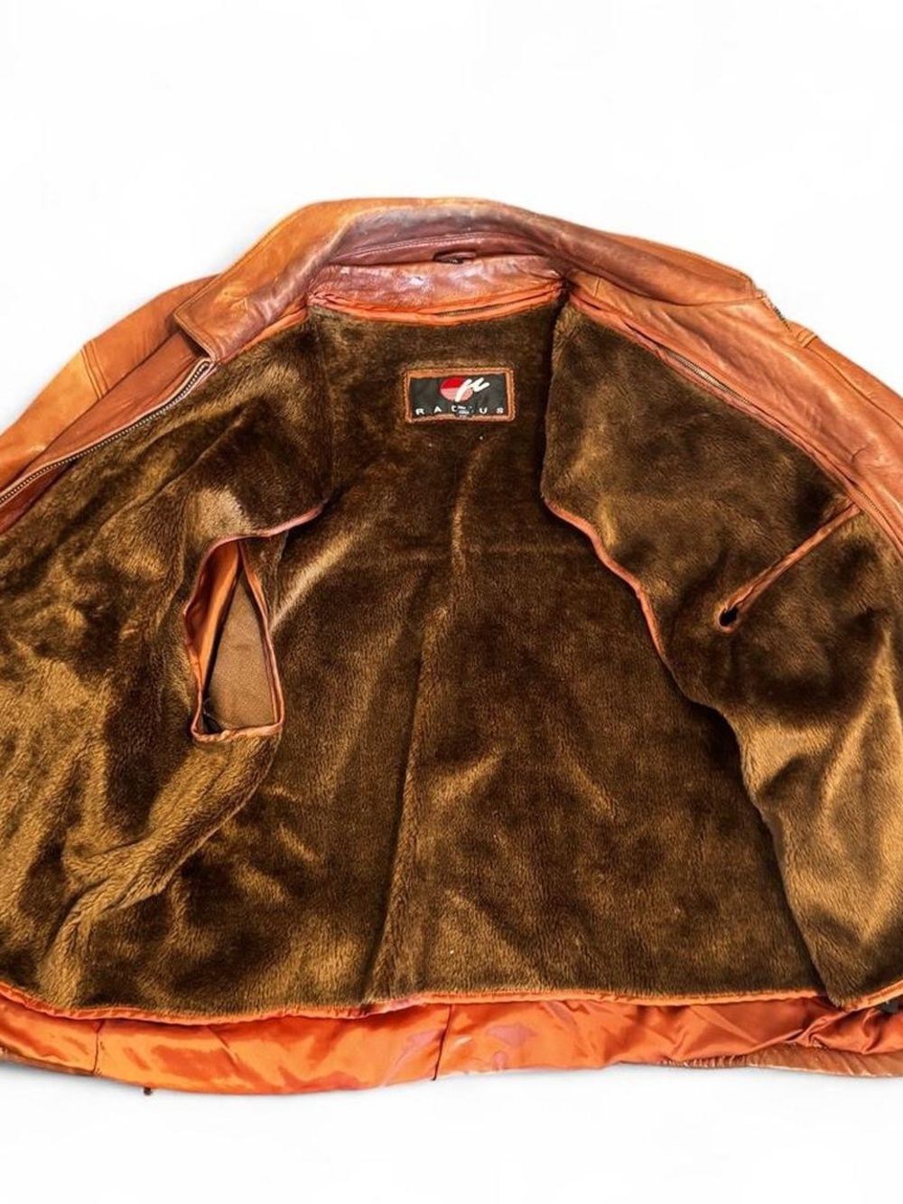 Mens Radius Genuine Leather Jacket
Brown Sherpa Lined Heavy Coat Size XXL - Picture 5 of 7